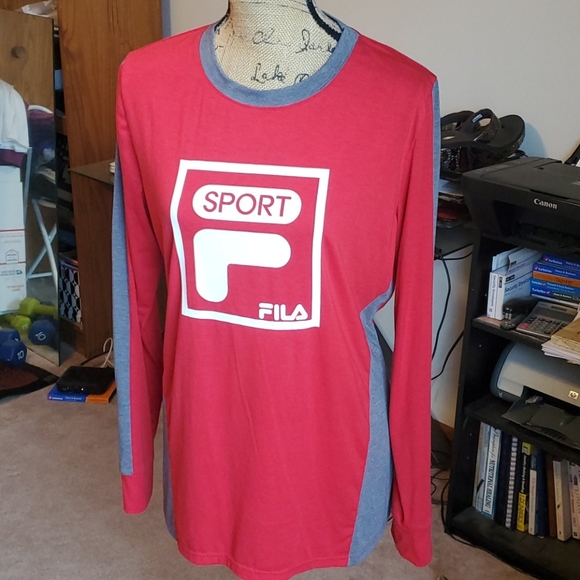 Fila sport long sleeve shirt size Large - Picture 2 of 7